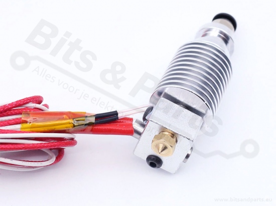 Hotend E3D V6 J-head remote/bowden aluminium 1,75mm/0,4mm 12V/40W